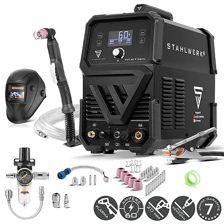 STAHLWERK  Plasmaschneider Plasmaschneider CUT 60 P Digital THC Vollausstattung