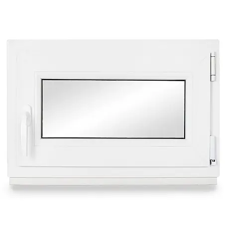 Neruli  Kunststofffenster 80x120 cm(BxH) DIN Rechts 3 -fach Glas Dichtung Schwarz