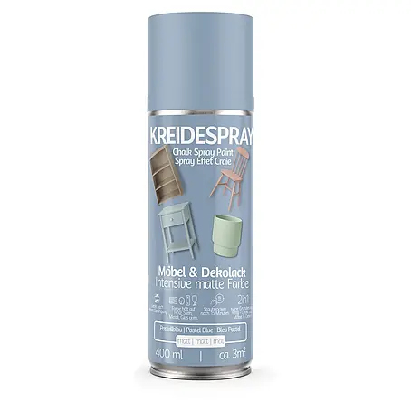 Colors  Farbspray Kreidespray Möbel & Dekolack 400ml Matt Pastellblau
