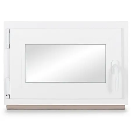 Neruli  Kellerfenster 90x40 cm(BxH) DIN Links 3 -fach Glas Dichtung Grau