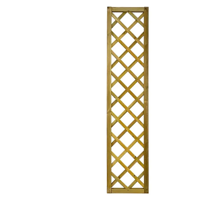 GartenLand Sichtschutzelement VARIO - B x H: 40 x 180 cm, Holz, Kiefer KDI Grün - Hohes Rankgitter aus Holz mit rautenförmigem Gittermuster für Kletterpflanzen.