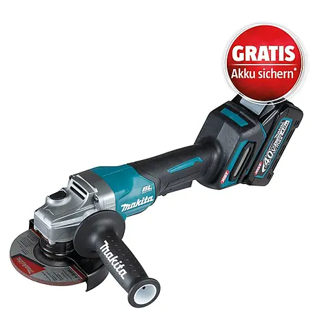 Makita XGT 40V max. Akku-Winkelschleifer GA016GM201