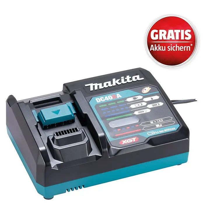 Makita XGT 40V max. Schnellladegerät DC40RA