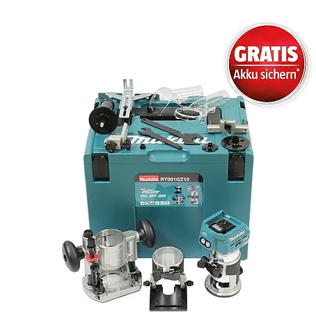 Makita XGT 40V max. Akku-Multifunktionsfräse RT001GZ10