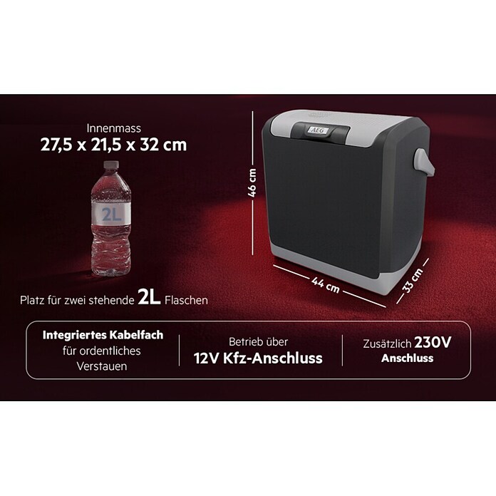 AEG Kühlbox KK20 (Fassungsvermögen: 20 l, Grau) | BAUHAUS