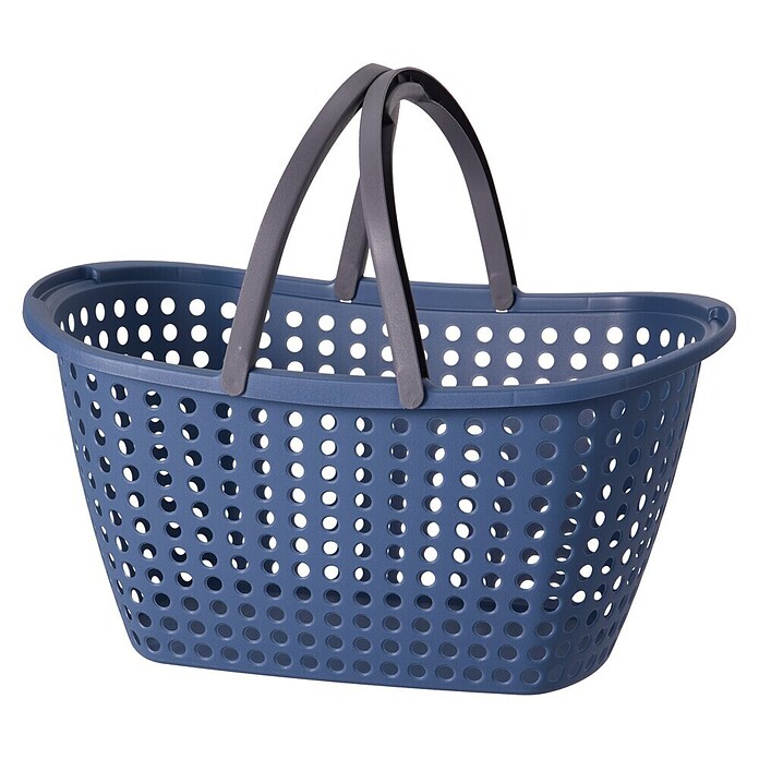 Wasmand 12 Liter (l x b x h: 40 x 30 x 20 cm, Blauw / Groen / Crème) | BAUHAUS
