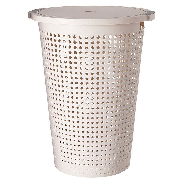 Wasmand 35 Liter (Ø x h: 40 x 52 cm, Blauw / Taupe / Crème) | BAUHAUS