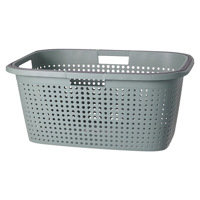 Wasmand 38 Liter (l x b x h: 60 x 40 x 26 cm, Blauw / Groen / Crème) | BAUHAUS