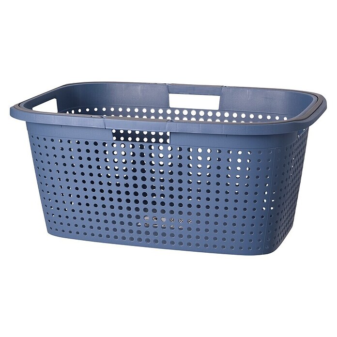 Wasmand 38 Liter (l x b x h: 60 x 40 x 26 cm, Blauw / Groen / Crème) | BAUHAUS