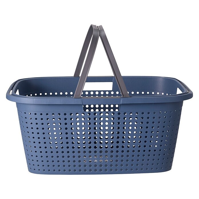 Wasmand 38 Liter (l x b x h: 60 x 40 x 26 cm, Blauw / Groen / Crème) | BAUHAUS