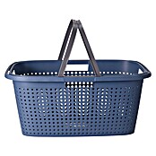 Wasmand 38 Liter (l x b x h: 60 x 40 x 26 cm, Blauw / Groen / Crème) | BAUHAUS