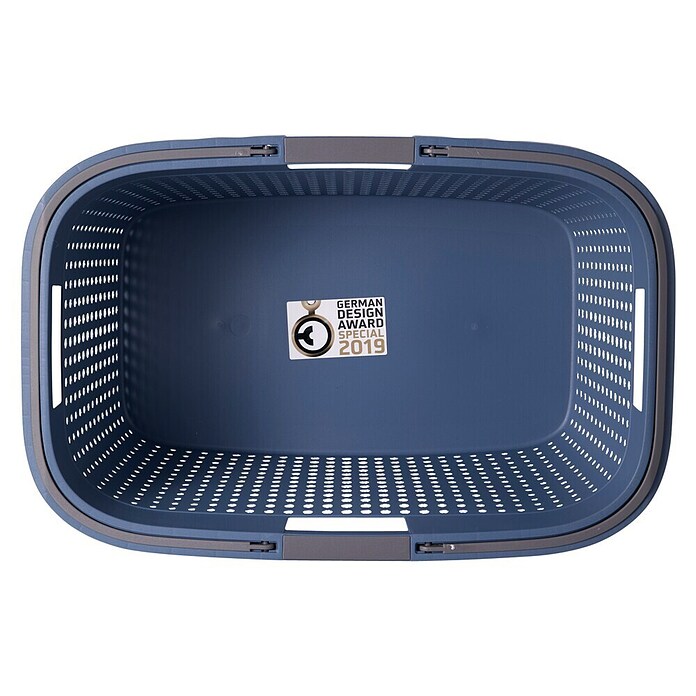 Wasmand 38 Liter (l x b x h: 60 x 40 x 26 cm, Blauw / Groen / Crème) | BAUHAUS