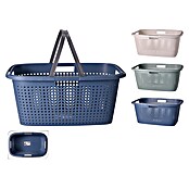 Wasmand 38 Liter (l x b x h: 60 x 40 x 26 cm, Blauw / Groen / Crème) | BAUHAUS