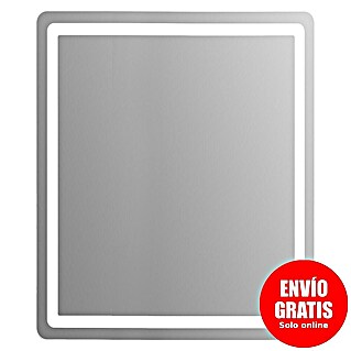 Espejo con luz LED Bruma (60 x 70 cm, Blanco frío)