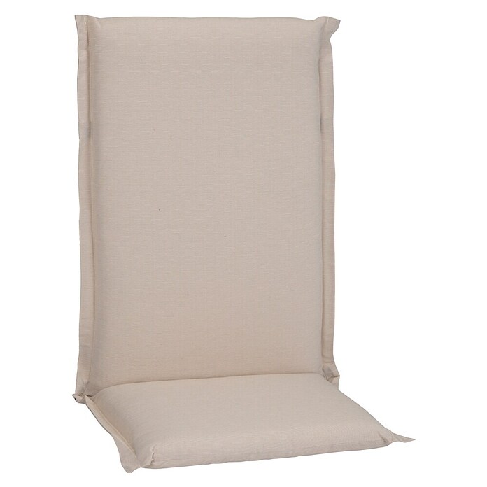 beo Gartenmöbel-Auflage Aurich (Hochlehner, 1 Stk., L x B x H: 120 x 52 x 8 cm, 70 % Baumwolle/30 % Polyester, Beige) | BAUHAUS