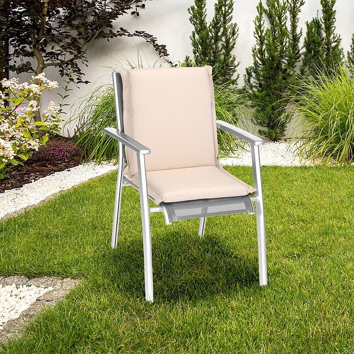 beo Gartenmöbel-Auflage Aurich (Niederlehner, 1 Stk., L x B x H: 100 x 52 x 8 cm, 70 % Baumwolle/30 % Polyester, Beige) | BAUHAUS