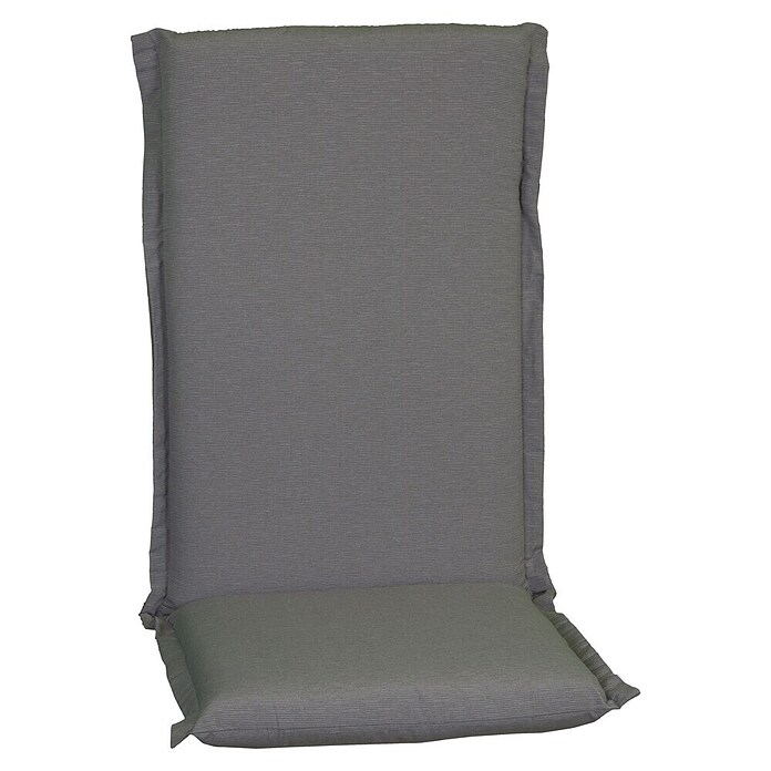 beo Gartenmöbel-Auflage Atlanta (Hochlehner, 1 Stk., L x B x H: 120 x 52 x 8 cm, 70 % Baumwolle/30 % Polyester, Grau) | BAUHAUS