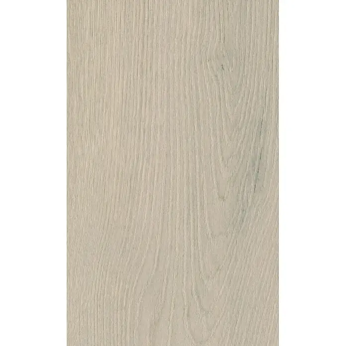Krono Original Laminat Classic Silent Eco - Mist Ethereal Oak, Landhausdiele, 1.288 x 195 x 9 mm - Helle beige Holzstruktur mit vertikaler Maserung.