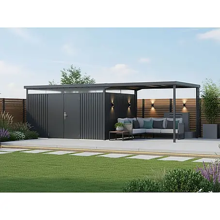 StarLine Metall  Gerätehaus Solidum 19,60 m²