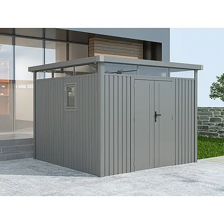 StarLine Metall  Gerätehaus Style 7,56 m² Aluminium Grau