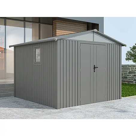 StarLine Metall  Gerätehaus Trend 7,56 m² Alu Grau