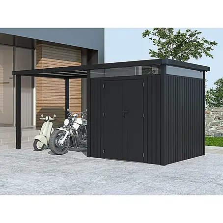 StarLine Metall  Gerätehaus Style 4,45 m² Spar-Set 1 Anthrazit