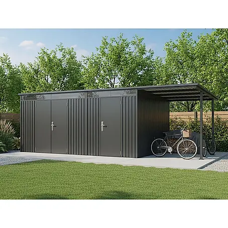 StarLine Metall  Gerätehaus SU-PS1015TW + CP