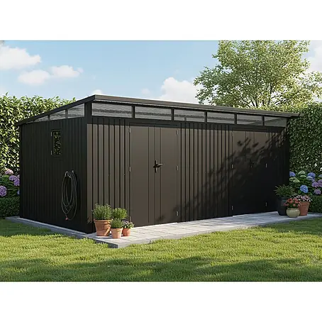 StarLine Metall  Gerätehaus Skylight 2-Raum 15,18 m²