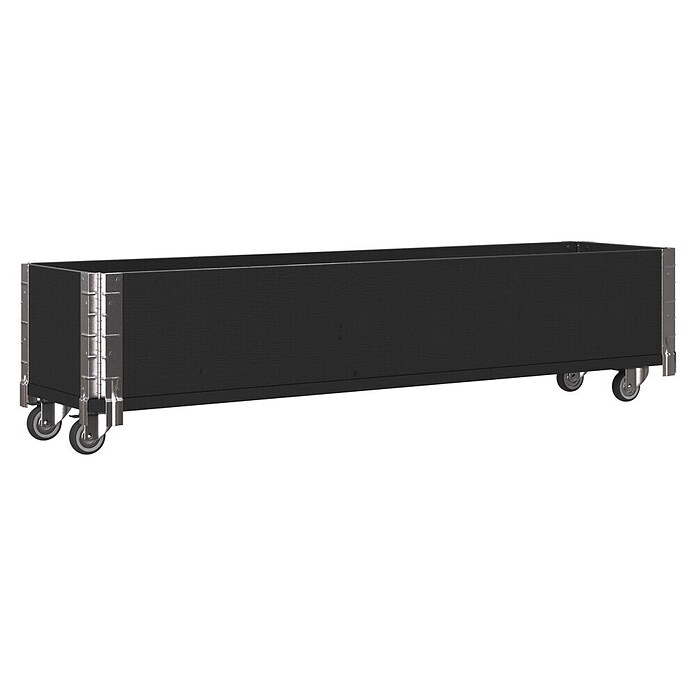 Upyard Kräuterkasten mit Rollen (Schwarz, 120 x 30 x 19,5 cm) | BAUHAUS