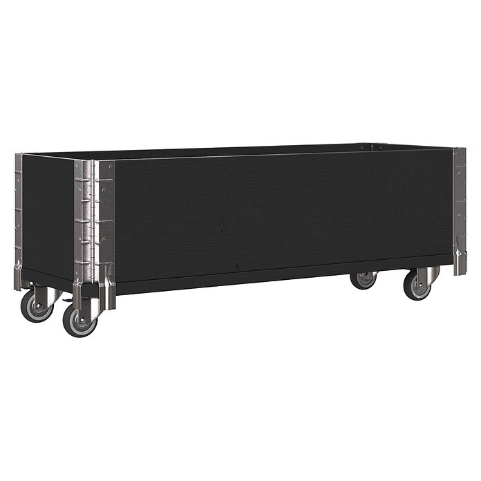 Upyard Kräuterkasten mit Rollen (Schwarz, 80 x 30 x 19,5 cm) | BAUHAUS