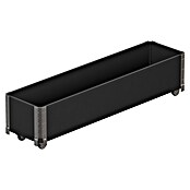 Upyard Kräuterkasten mit Rollen (Schwarz, 120 x 30 x 19,5 cm) | BAUHAUS