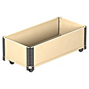 Upyard Kräuterkasten mit Rollen (Natur, 80 x 40 x 19,5 cm) | BAUHAUS