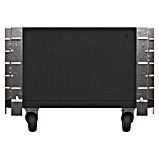 Upyard Kräuterkasten mit Rollen (Schwarz, 120 x 40 x 19,5 cm) | BAUHAUS