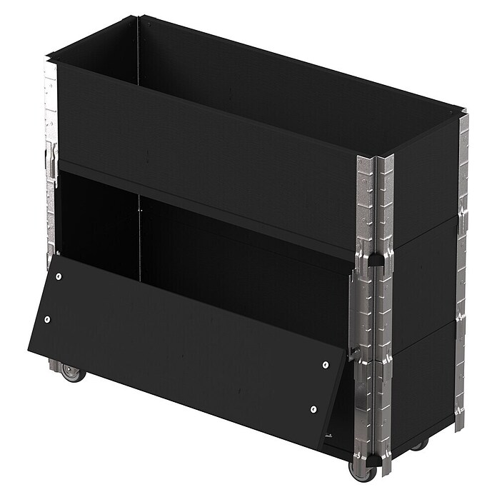 Upyard Maceta para hierbas altas Advanced (80 x 30 x 68 cm, Acero, Negro) | BAUHAUS