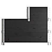 Upyard Huerto de 3 niveles (120 x 80 x 58,5 cm, Madera, Negro, Capacidad volumétrica: 301,8 l) | BAUHAUS