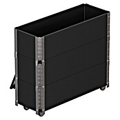 Upyard Maceta para hierbas altas Advanced (80 x 30 x 68 cm, Acero, Negro) | BAUHAUS