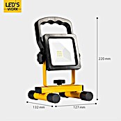 LED's work LED baterijski reflektor  (7 W, 700 lm, 6.500 K, 13,5 x 12,6 x 21,6 cm) | 3099 - Baustrahler | CAKC - Mobiles Arbeitslicht | CAK - Technisches Licht | CA - Beleuchtung | C - Elektro | BAUHAUS