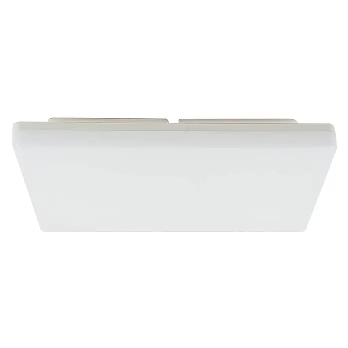 Prios Deckenleuchte Artin - L x B x H: 33 x 33 x 5 cm, weiß / opal - Weiße rechteckige mattierte Deckenleuchte für die Aufputzmontage.