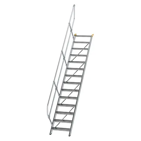 Munk  Außentreppe Treppe 45° inkl. einen Handlauf, 600mm Stufenbreite, 14 Stufen