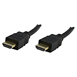 Schwaiger HDMI-Kabel (Schwarz, 1,5 m, Vergoldete Kontakte, 10,2 Gbit/s)