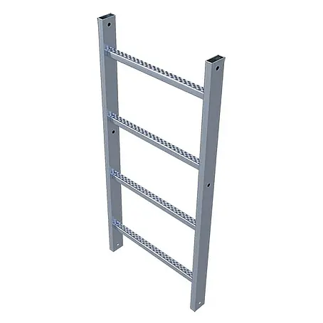 Zarges  Anlegeleiter Steigleiter Aluminium 1,96m