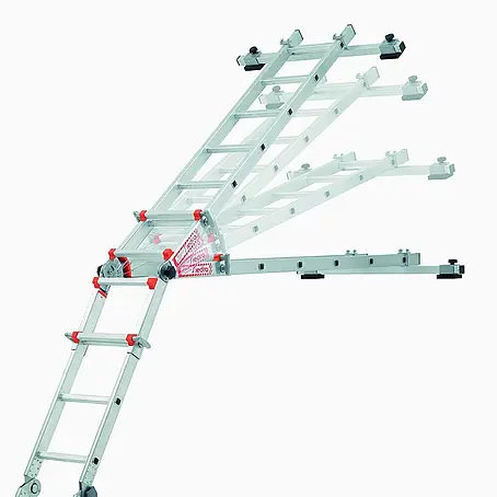 Siedra-Leitern  Anlegeleiter Wintergarten Glasdachleiter 988 mit Glasauflage 4x4 Sprossen