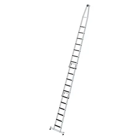 Munk  Anlegeleiter Stufen- Glasreinigerleiter 3-teilig mit clip-step R13 und nivello Traverse