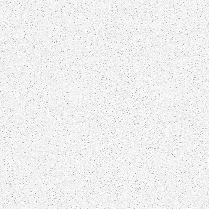 A.S. Création Vinyltapete Putz - Weiß, Uni, L x B: 10,05 x 0,53 m - Nahaufnahme einer strukturierten, weißen Oberfläche, ideal als Hintergrund oder Textur. Die unebene Beschichtung sorgt für optisches Interesse.