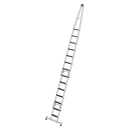 Munk  Anlegeleiter Stufen- Glasreinigerleiter 4-teilig mit clip-step R13 und nivello Traverse