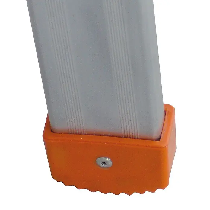 Facal Anlegeleiter Anlegeleiter S300 GENIA/S 11 Sprossen - Anzahl Tritte: 11 Stk., Arbeitshöhe: 4.450 m, Aluminium - Oranger Anti-Rutsch-Leiterfuß mit geriffelter Sohle.