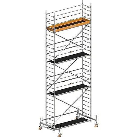 Layher  Rollgerüst Rollgerüst Uni Standard P2 mit Uni Telegeländer 8,35m AH