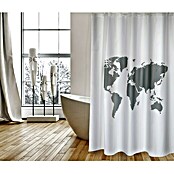 Venus Cortina de baño textil World (An x Al: 180 x 200 cm, Blanco)