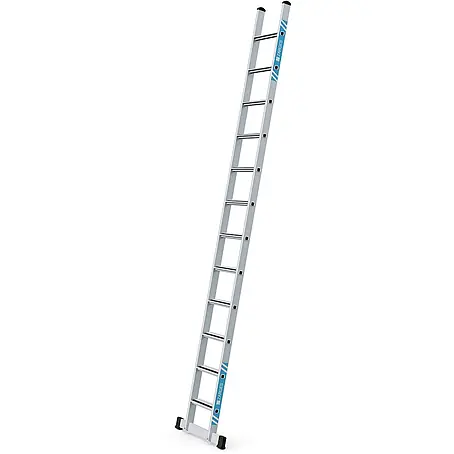Zarges  Anlegeleiter gebördelte Stufenanlegeleiter eloxiert Saferstep L 12 Stufen