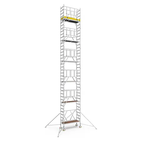 Iller Leiter  Rollgerüst Klappgerüste mit Sicherheitsaufbau 0,75x1,80m | 12,40 m AH